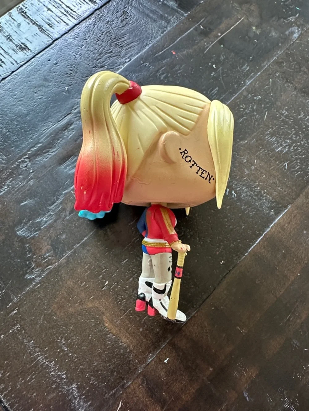 Harley Quinn Pop! Vinyl Figure - Blonde with Red & Blue Tips